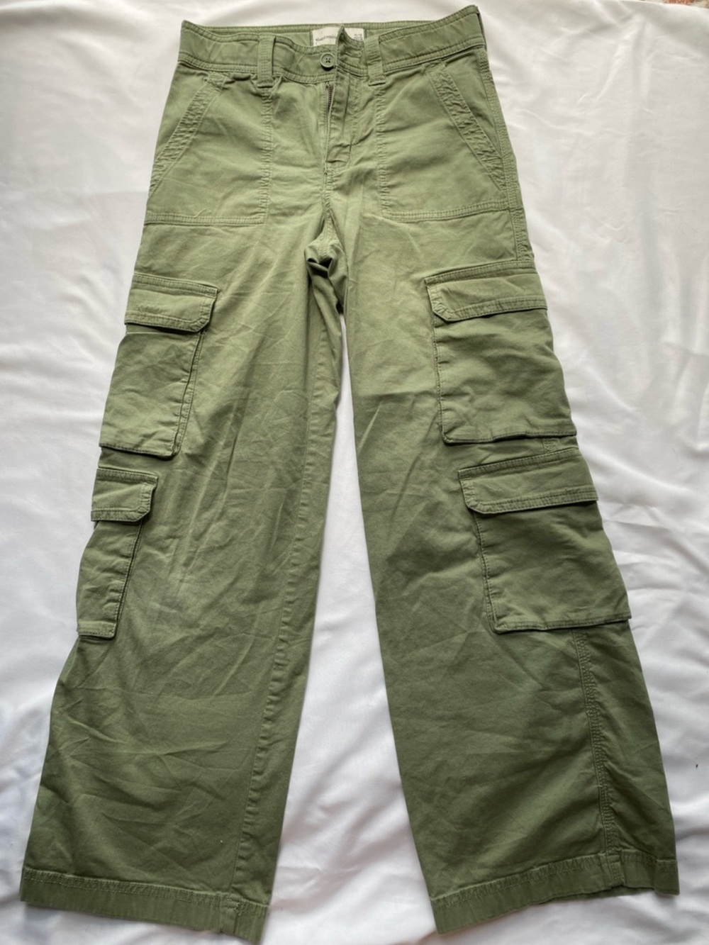 abercrombie kids Olive Green Cargo Jeans